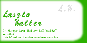 laszlo waller business card